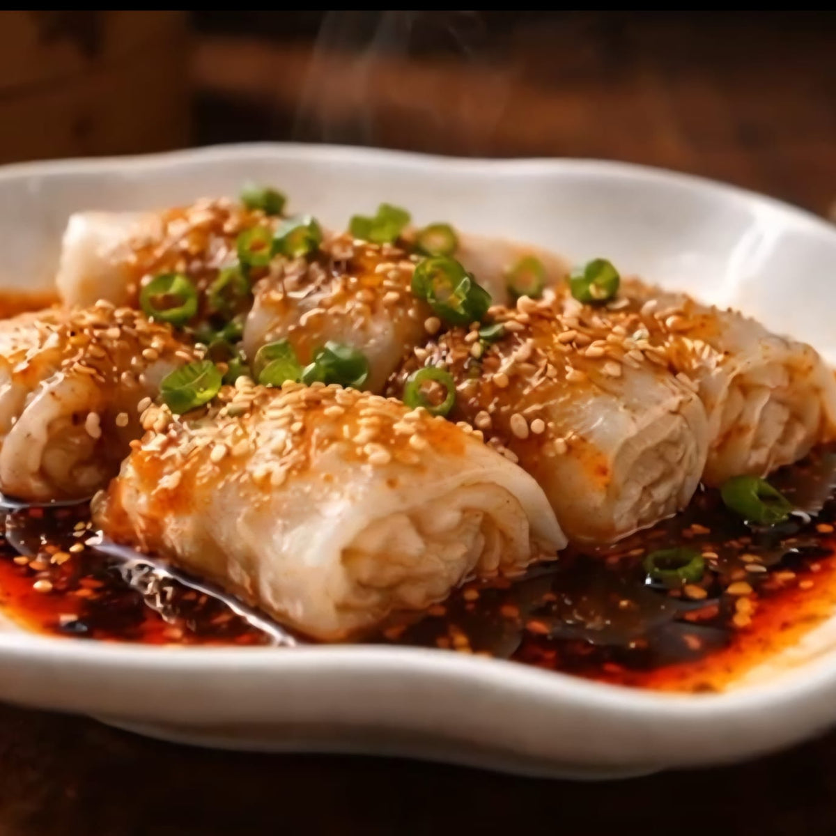 Prawn Pork Dumpling in Sichuan Sauce 红油抄手 (6pcs)