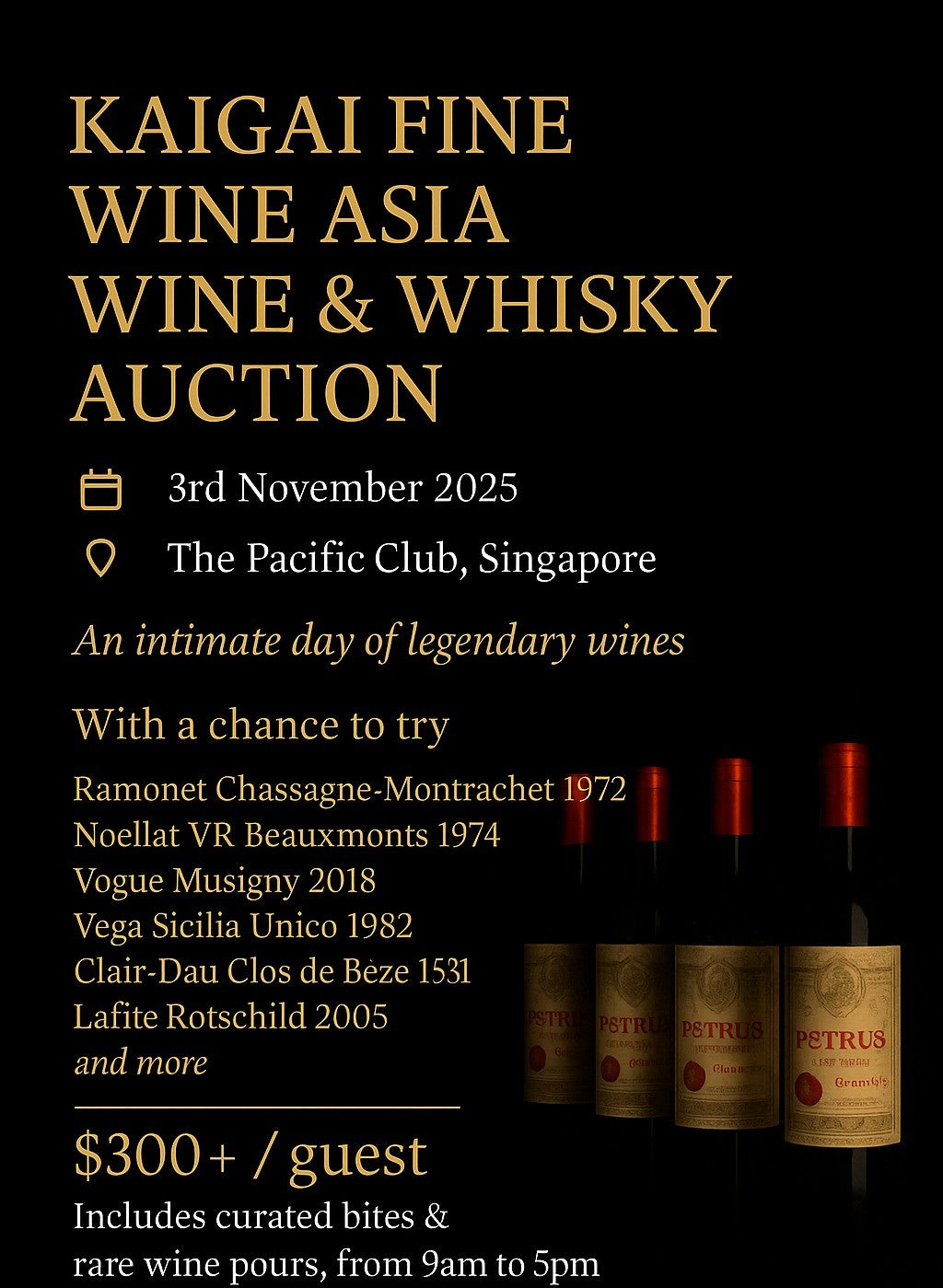 40th Kaigai Wine & Whisky LIVE Auction (3 Nov 2025)