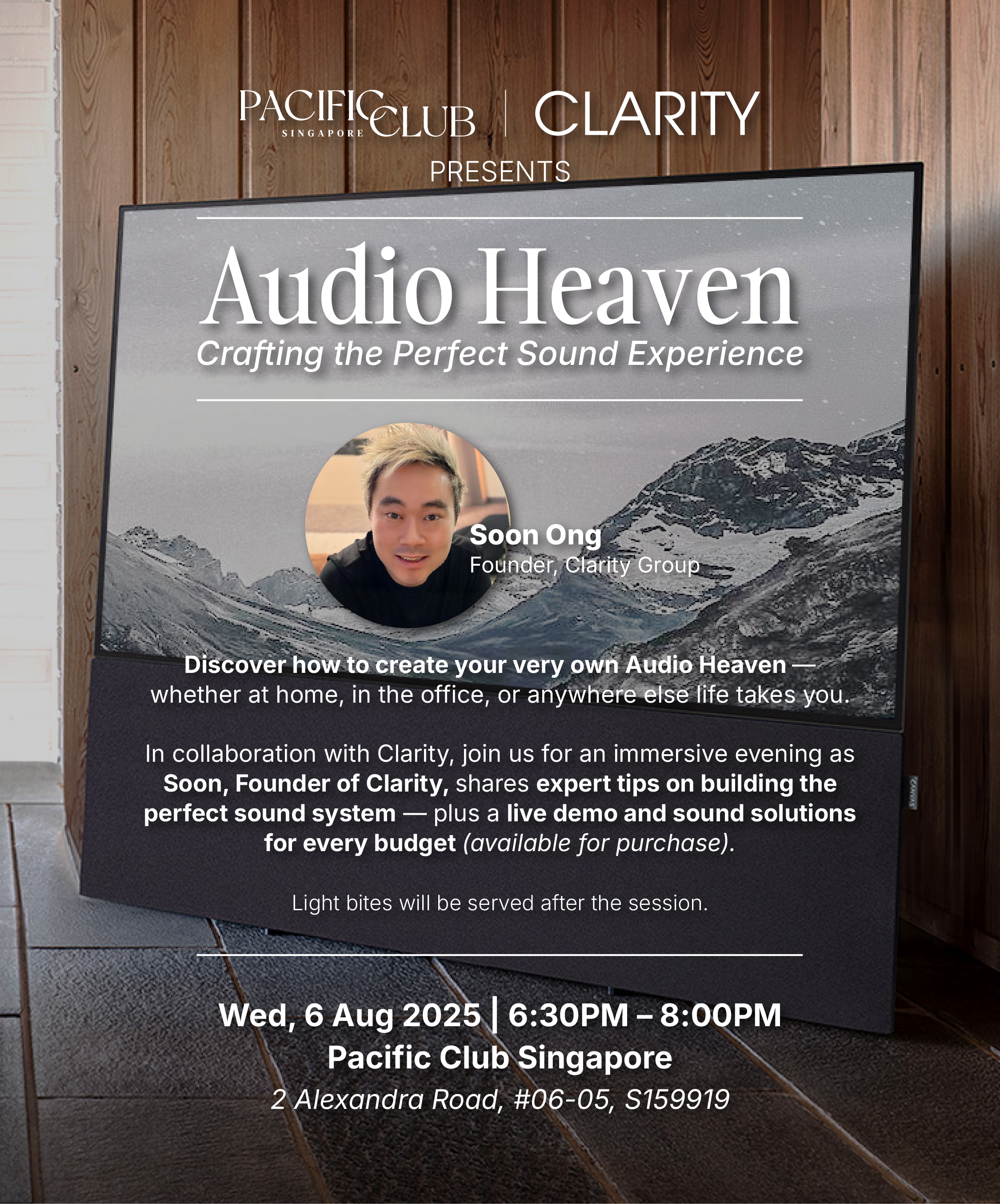 Audio Heaven Event with Clarity (Silver) | 6 Aug