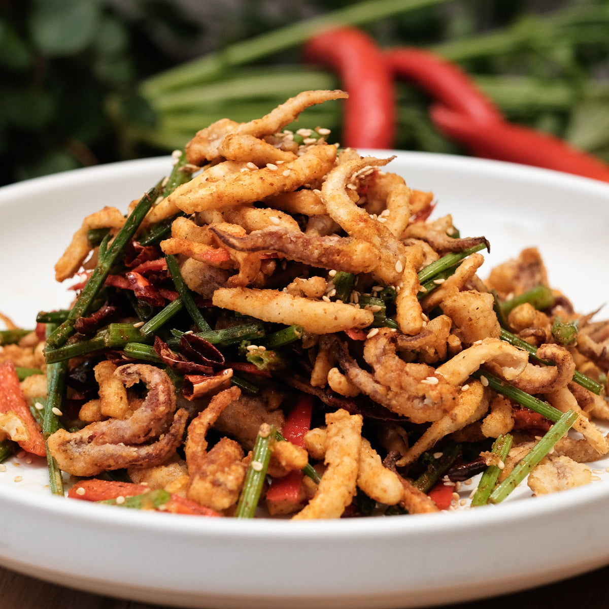 The Squid Game – Crispy Chilli Baby Squid
酥炸辣椒小章鱼
