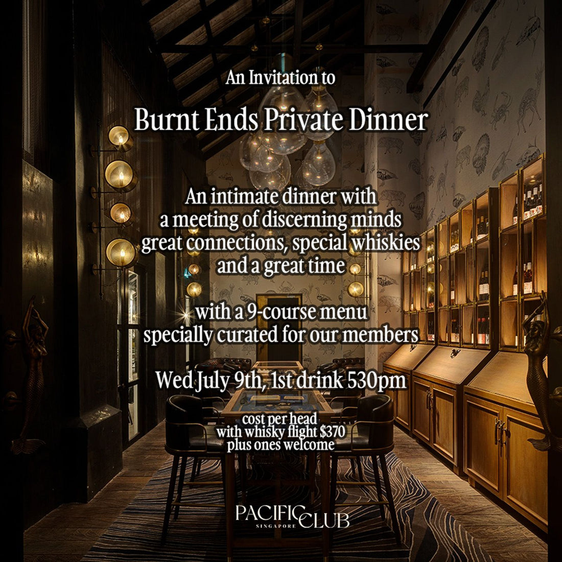 Burnt Ends Private Dinner (9 July)