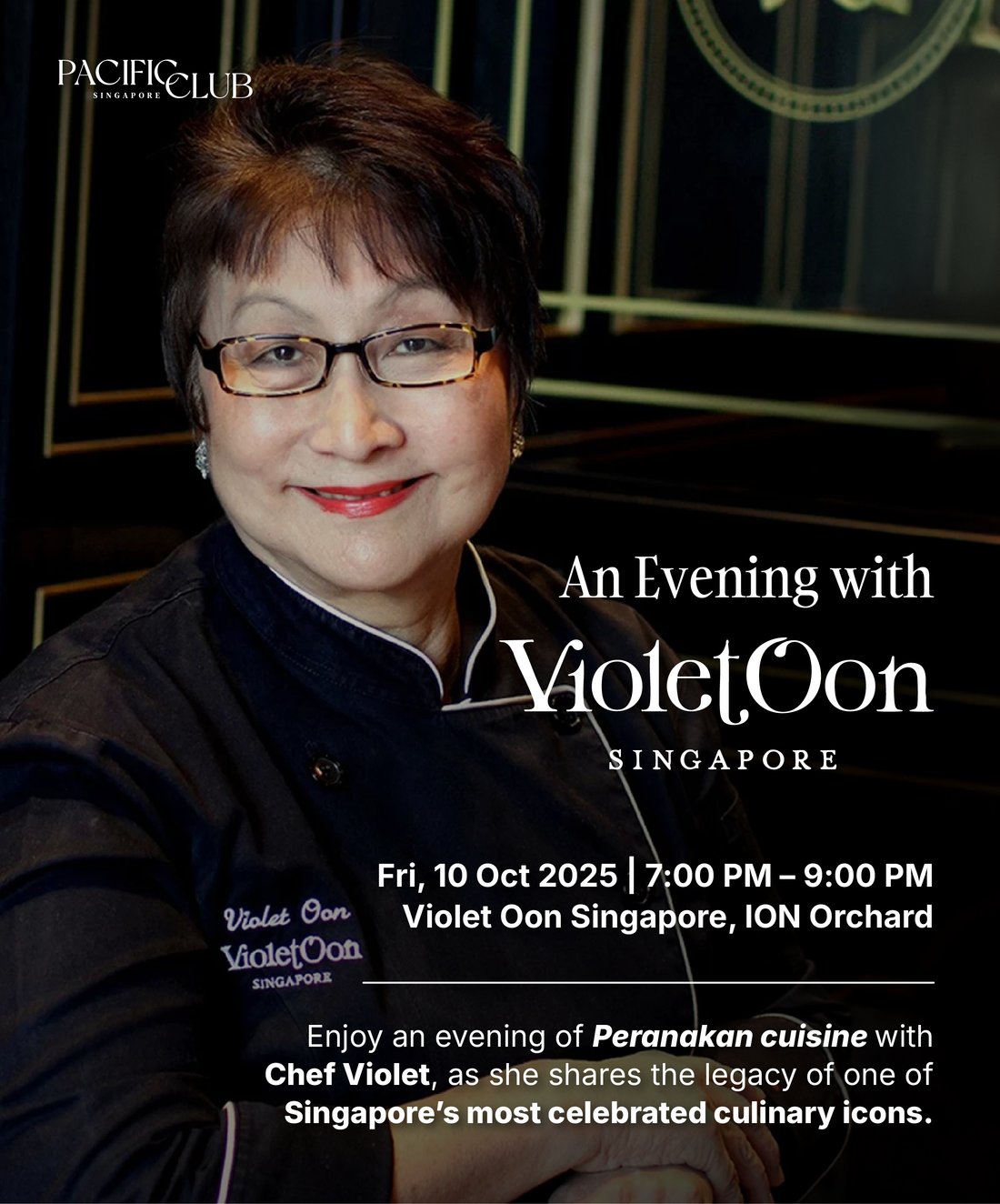 An Evening with Violet Oon | 10 Oct 2025