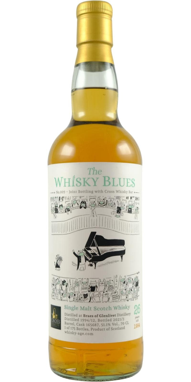 Braes of Glenlivet The Whisky Blues 26 Year Old 1994