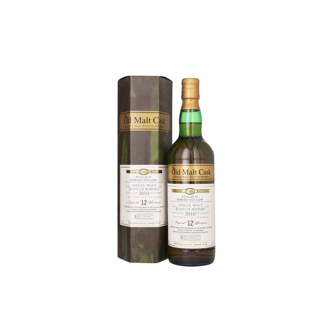 Old Malt Cask BenRiach 2010 12 Years Old 25th Anniversary